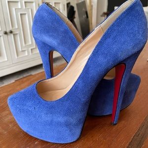 Christian Louboutin Blue Daffodile 160 pumps